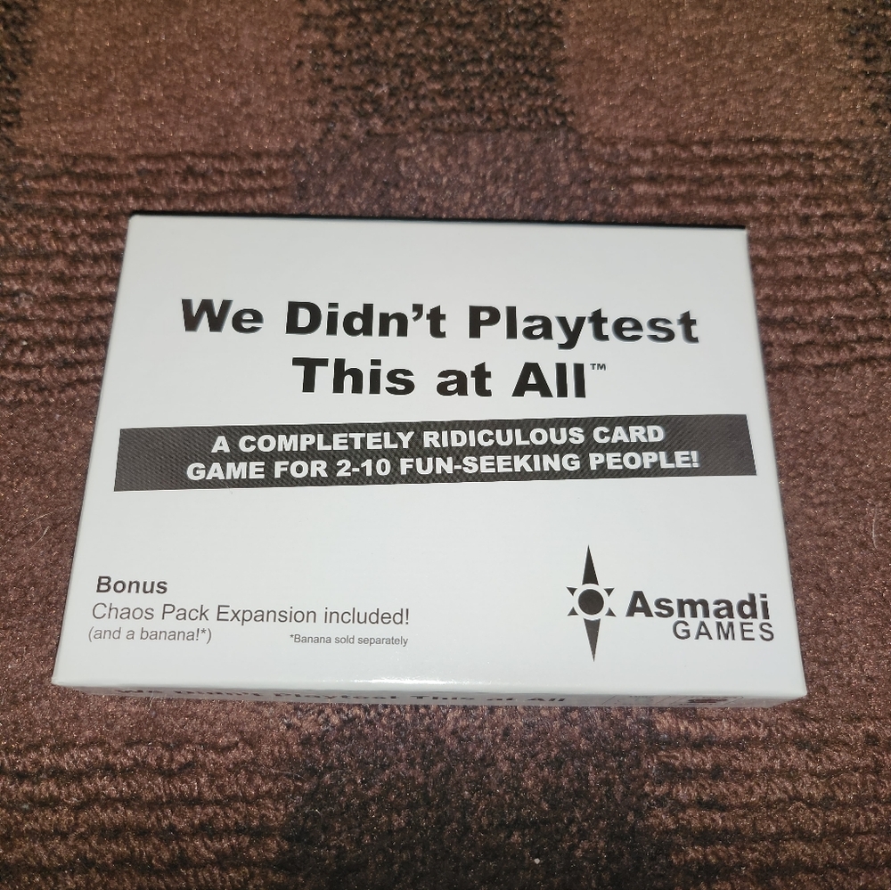 We Didn't Playtest This at All